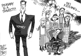 MORMON ROMNEY by Pat Bagley