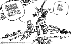 HAMAS CELEBRATES by Mike Keefe