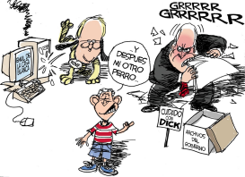 EL PERRO SE COMIO MI GOBIERNO  by Pat Bagley