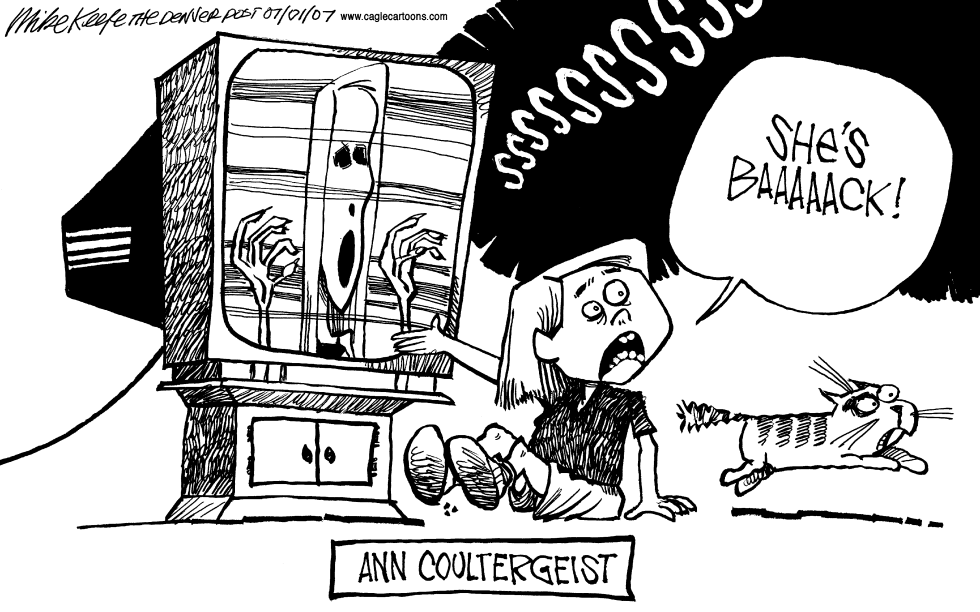  ANN COULTERGEIST by Mike Keefe