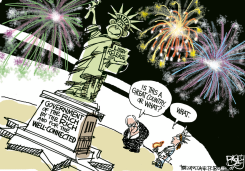 STATUE OF LIBBY LIBERTY by Pat Bagley