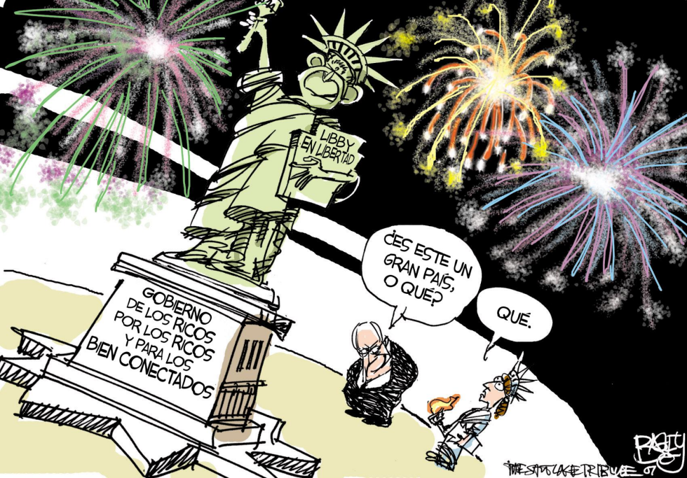  ESTATUA DE LA LIBERTAD DE LIBBY  by Pat Bagley