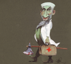 BIN LADIN AS DOCTOR by Riber Hansson