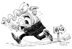 GOP RUNS AWAY FROM IRAQ by Daryl Cagle