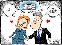 LOS CLINTON ENAMORADOS  by Bob Englehart