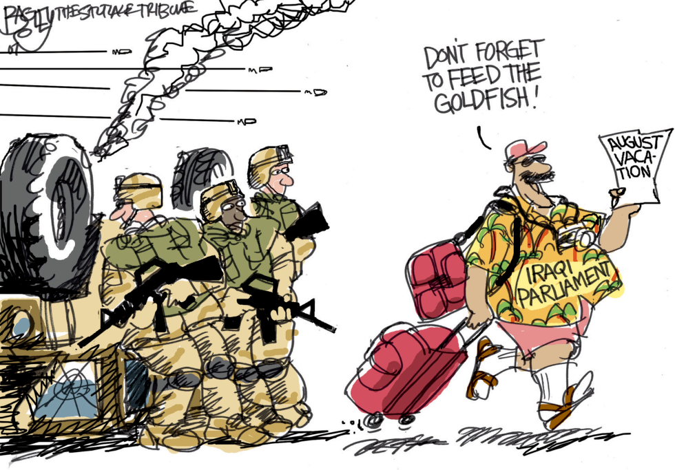  IRAQ VACATION by Pat Bagley