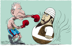 BUSH CONTRA OSAMA EL BAILARIN DE TERROR  by Daryl Cagle