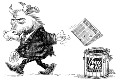 VENTA DEL WALL STREET JOURNAL - FOX NEWS by Daryl Cagle