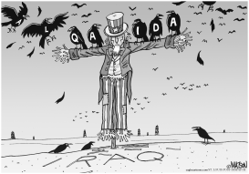 MIDDLE EAST SCARECROW by RJ Matson