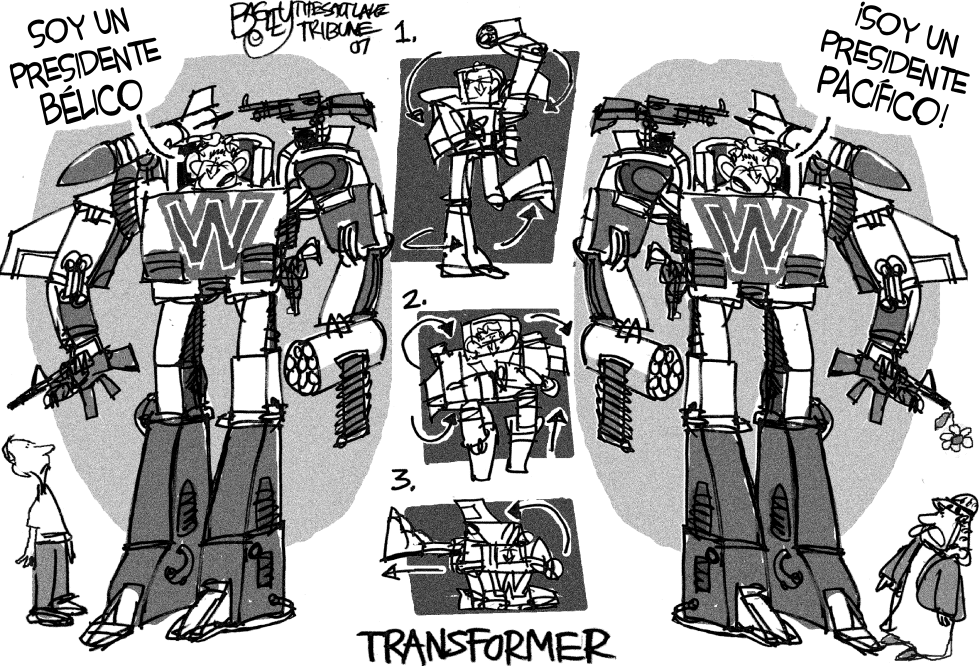  BUSH TRANSFORMER by Pat Bagley