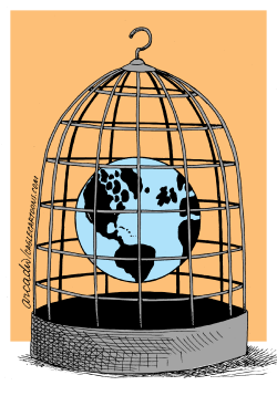 JAILED WORLD  by Arcadio Esquivel