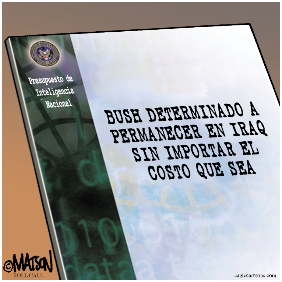  ADVERTENCIA DEL PRESUPUESTO DE INTELIGENCIA NACIONAL  by RJ Matson