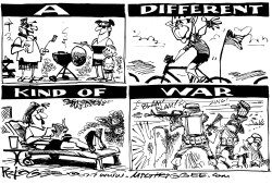 DIFFERENT KIND OF WAR by Milt Priggee