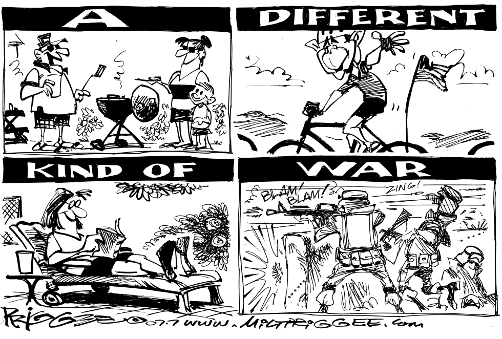  DIFFERENT KIND OF WAR by Milt Priggee