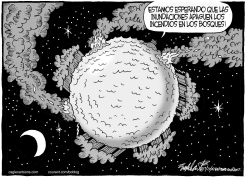 DESASTRES NATURALES ALREDEDOR DEL GLOBO by Bob Englehart