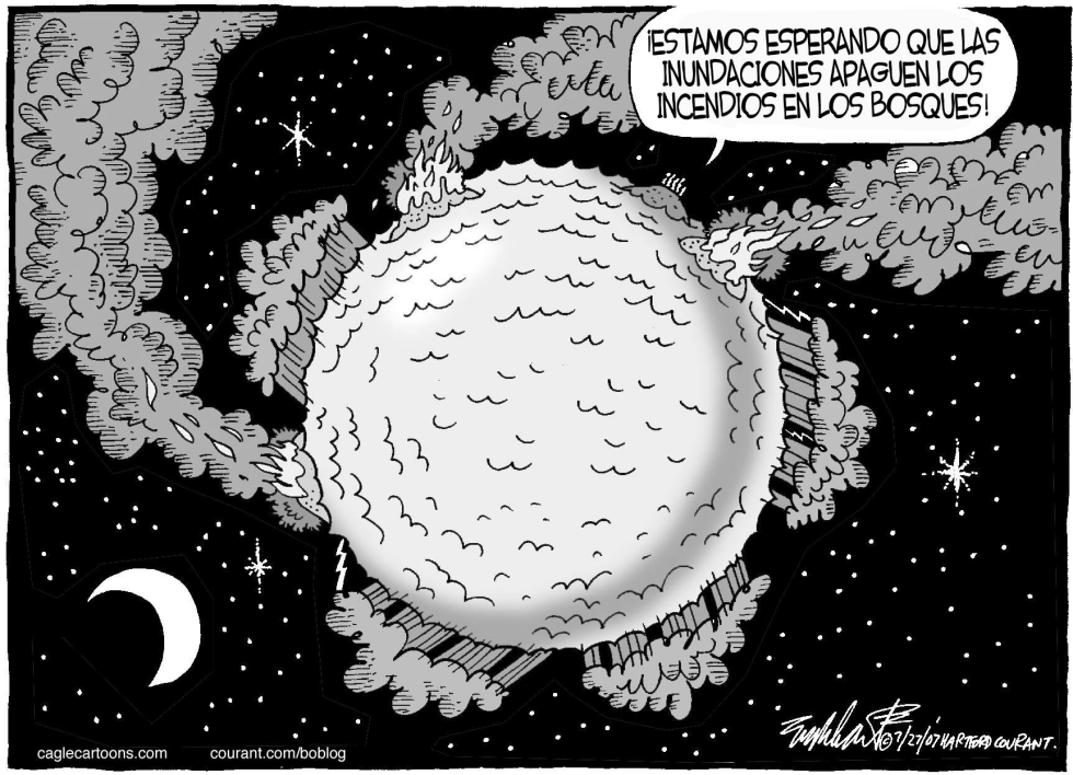  DESASTRES NATURALES ALREDEDOR DEL GLOBO by Bob Englehart