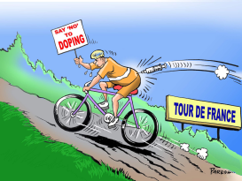 DOPING  &TOUR DE FRANCE by Paresh Nath