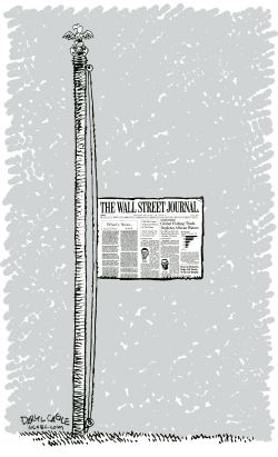 WALL STREET JOURNAL FLAG by Daryl Cagle