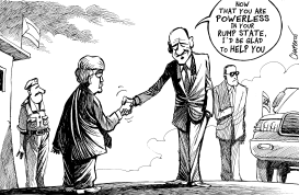 OLMERT MEETS ABBAS by Patrick Chappatte