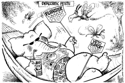 DEMOCRATIC PESTS by Mike Lane