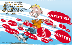 MATTEL BUZZ SAWS  by Daryl Cagle