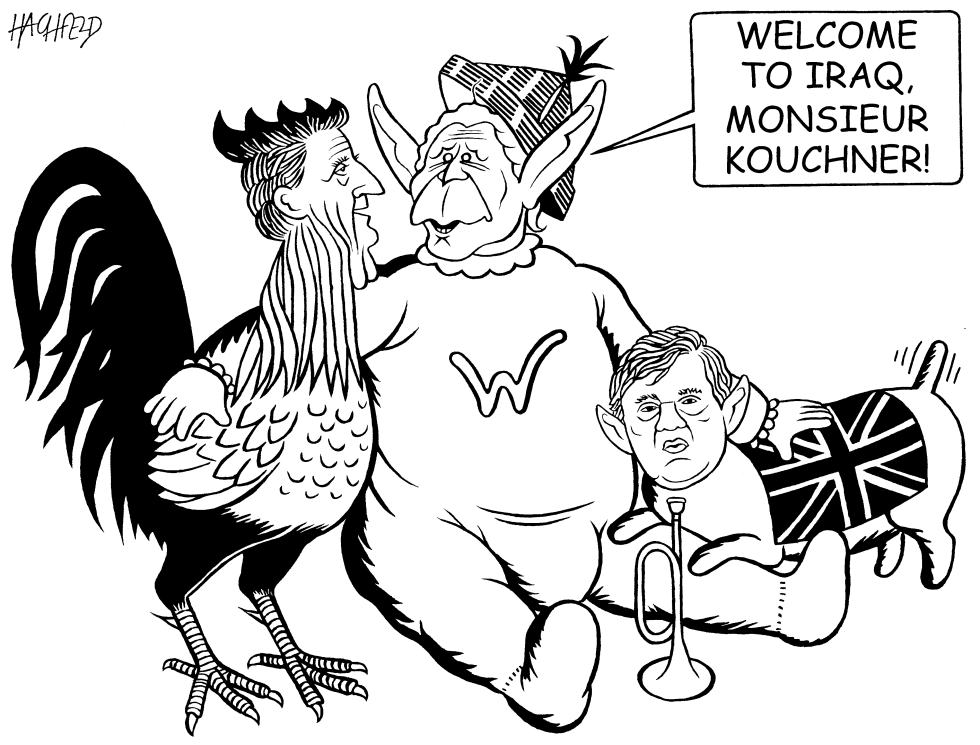  KOUCHNER IN IRAQ by Rainer Hachfeld