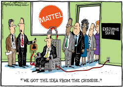 MATTEL TOYS  by Bob Englehart