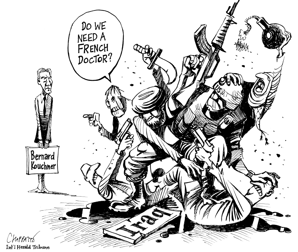  IRAQ : FRANCE WANTS TO HELP by Patrick Chappatte