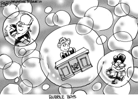 BUSH BUBBLE BOYS by Pat Bagley