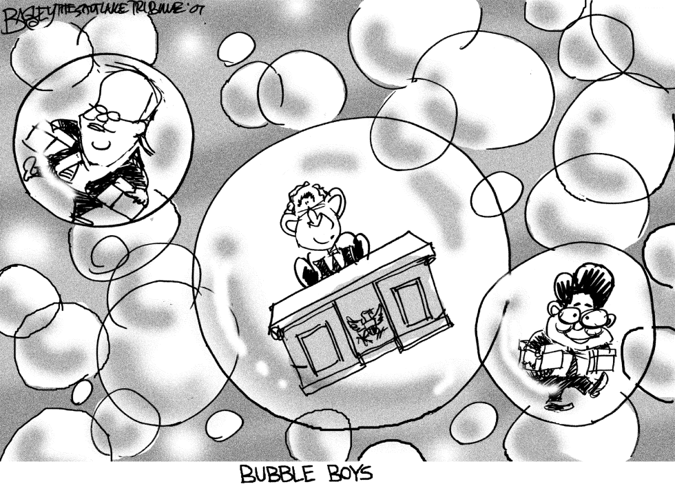  BUSH BUBBLE BOYS by Pat Bagley