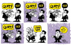 GONZALES QUITS  by Daryl Cagle