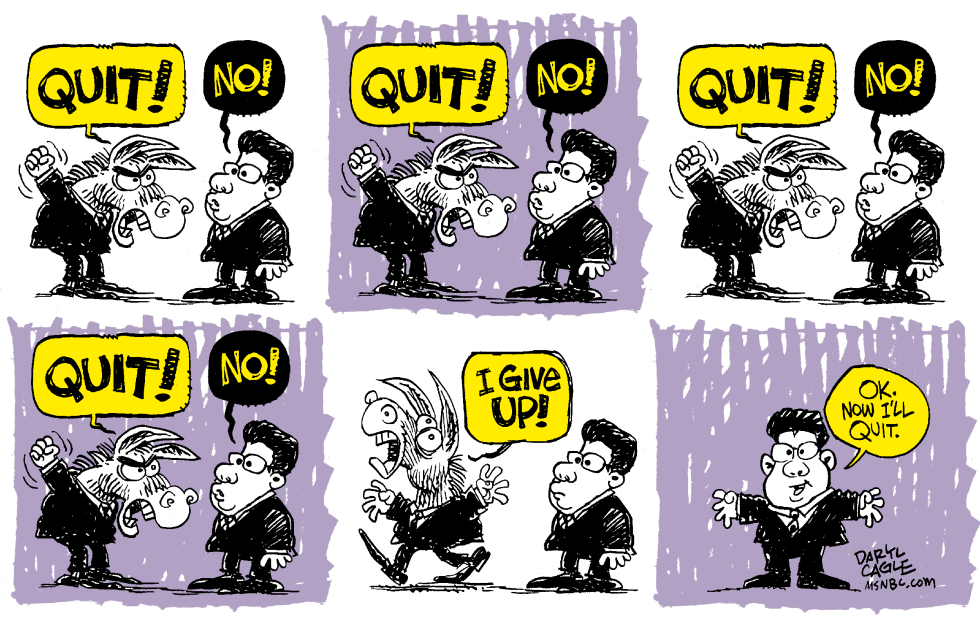  GONZALES QUITS  by Daryl Cagle