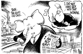 GOOD OLD GOP HETERO DAYS by Mike Lane