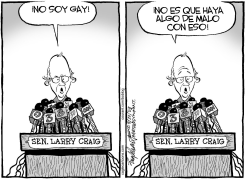 SENADOR LARRY CRAIG by Bob Englehart