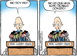 SENADOR LARRY CRAIG  by Bob Englehart