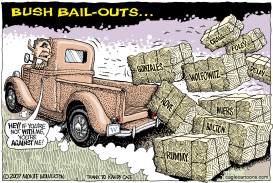 BUSH BAIL-OUTS   by Wolverton