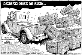 LAS DESERCIONES DE BUSH by Wolverton