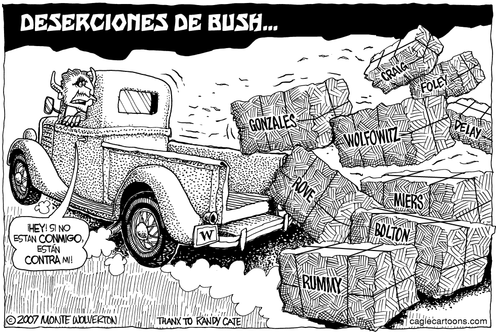  LAS DESERCIONES DE BUSH by Wolverton