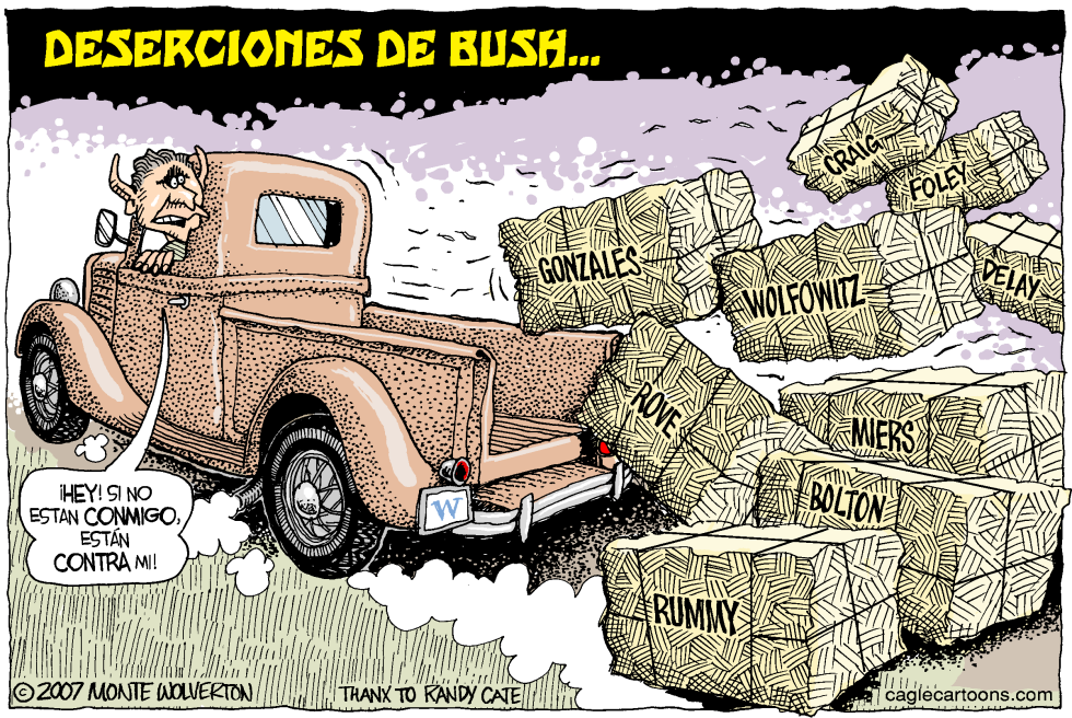  LAS DESERCIONES DE BUSH  by Wolverton