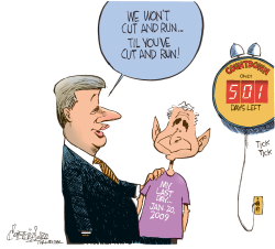 HARPER WON'T CUT AND RUN by Patrick Corrigan