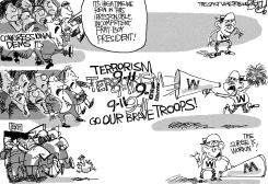 BUSH CHEERLEADER by Pat Bagley