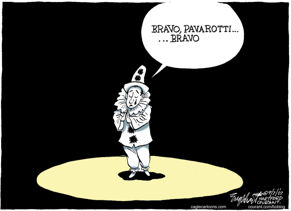  PAVAROTTI by Bob Englehart