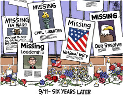 9-11 SIX YEARS LATER  by Parker