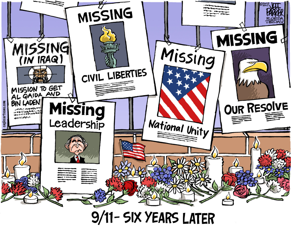  9-11 SIX YEARS LATER  by Parker