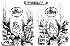 ANNIVERSARY GO SHOPPING by Mike Lane