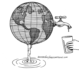 DEPERDICIO DE AGUA EN EL MUNDO by Arcadio Esquivel