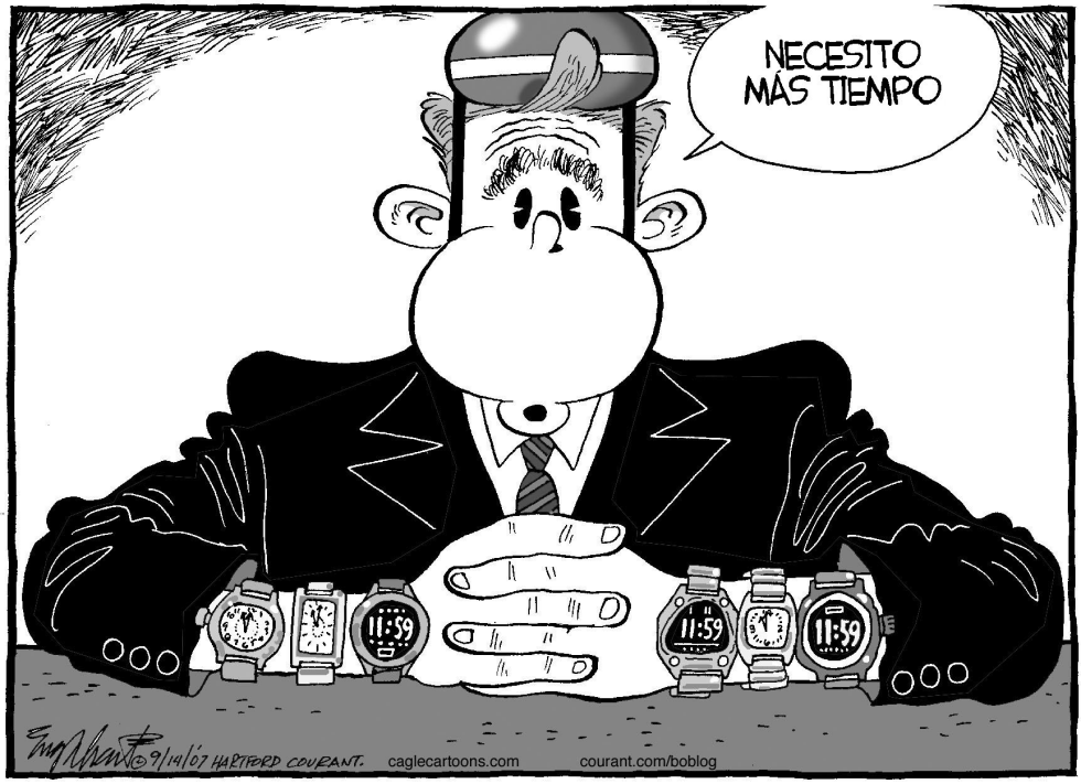  BUSH SE DIRIGE A LA NACION by Bob Englehart