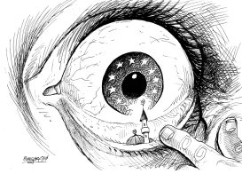 THORN IN EYE by Petar Pismestrovic