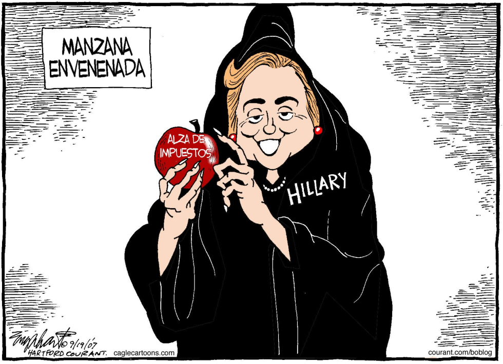  EL PLAN DE SALUD DE HILLARY CLINTON  by Bob Englehart