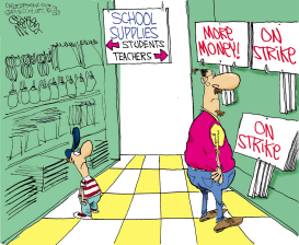 TEACHERS ON STRIKE by Gary McCoy